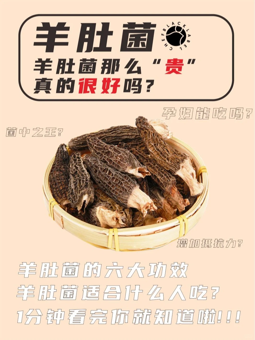 羊肚菌的6大功效，这几类人更适合吃！_1_黑标主厨_来自小红书网页版
